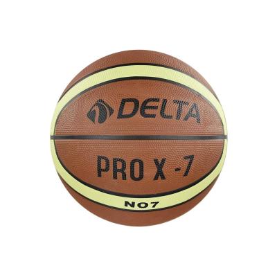 7 Numara Pro X Deluxe Kauçuk 7 Numara Basketbol Topu Kahverengi Pompa dahil değildir
