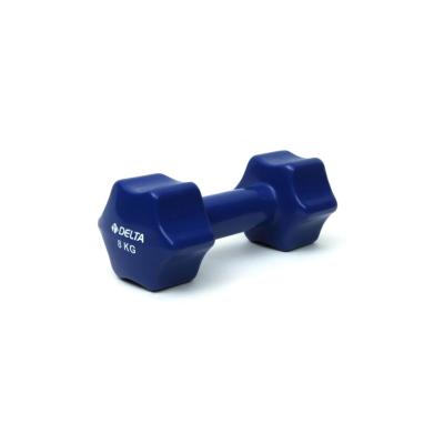 8 Kg x 1 Adet Deluxe Pvc Kaplama Koyu Mavi Demir Dambıl