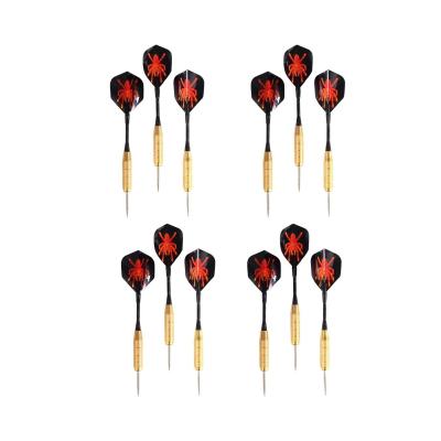 12 Adet 20 Gram Dart Oku Çelik Uç Pirinç Gövde Renkli Kanat Dart Oku Seti