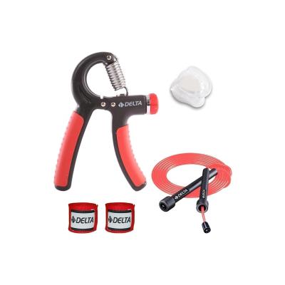 2 Adet Boks Kickbox Muay Thai Sanda El Bandajı Boks Dişliği 5-60 Kg Sertlik El Yayı Atlama İpi