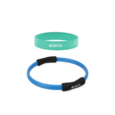 Pilates Çemberi Aerobik Squat Bandı Seti Lateks Direnç Lastiği