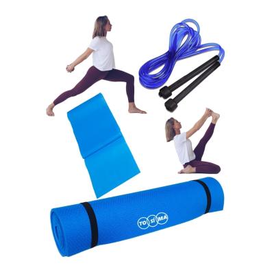 Yoga Minderi Egzersiz Minderi Yoga Ipi Direnç Lastiği Set Yoga Seti