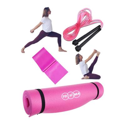 Yoga Minderi Egzersiz Minderi Yoga Ipi Direnç Lastiği Set Yoga Seti