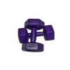 1,5 Kg X 2 Adet Köşeli Mor Plastik Dambıl Ağırlık Seti