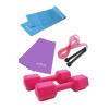 2 Adet Pilates Bandı Atlama ipi Ve 1 Kg Dambıl Çiftli Set
