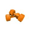 2 Kg x 2 Adet Köşeli Turuncu Plastik Dambıl Ağırlık Seti
