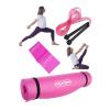 Pilates Seti (3 Parça) – 6mm Pilates Minderi + Atlama İpi + Pilates Lastiği | Evde Spor ve Fitness