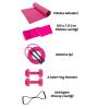 Egzersiz Seti Pilates Minderi Pilates Lastiği Atlama İpi 2 x 1 Kg Dambıl ve Sekizgen Lastik