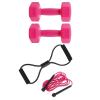 Evde Egzersiz Seti 2 X 1 Kg Dambıl Sekizgen Direnç Lastiği Ve Atlama Ipi Seti