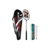 Fiberglas Badminton Raketi + Çantası + 6 Adet Dengeli Hız Yeni Başlayanlar İçin Badminton Topu