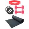 GYM Pilates Seti Pilates Minderi 2 Adet Dambıl Lop Band ve Atlama İpi