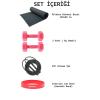 GYM Pilates Seti Pilates Minderi 2 Adet Dambıl Lop Band ve Atlama İpi