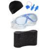 Su Almaz Vakumlu Gözlük Likra Bone Kulak Tıkacı Burun Klipsi Ve Pull Buoy Yetişkin Yüzücü Havuz Seti