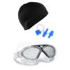 Su Almaz Vakumlu Yüzücü Gözlüğü Ve Likra Bone Kulak Tıkacı Burun Klips Seti Full Havuz Seti